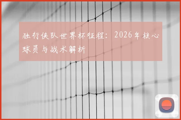 独行侠队世界杯征程：2026年核心球员与战术解析